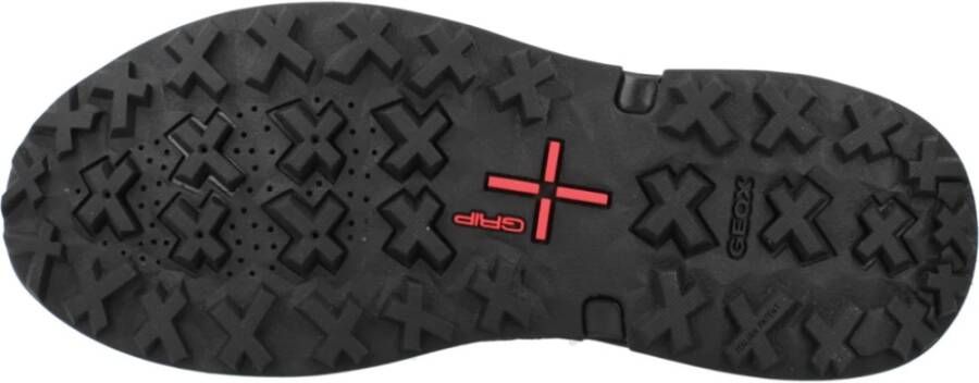 Geox Stijlvolle Lace-up Laarzen voor Off-Road Blue Heren
