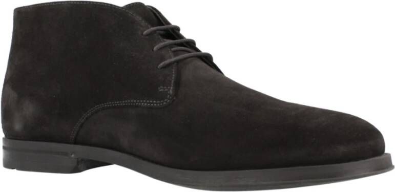 Geox Stijlvolle Lace-up Laarzen Brown Heren