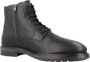Geox Stijlvolle Lace-up Laarzen voor Mannen Black Heren - Thumbnail 6