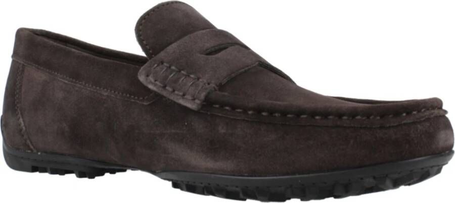 Geox Stijlvolle Loafers met Gripzool Brown Heren