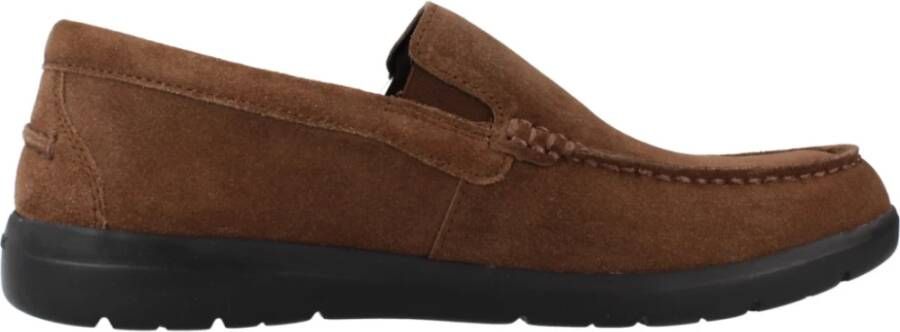 Geox Stijlvolle Loafers voor Heren Brown Heren