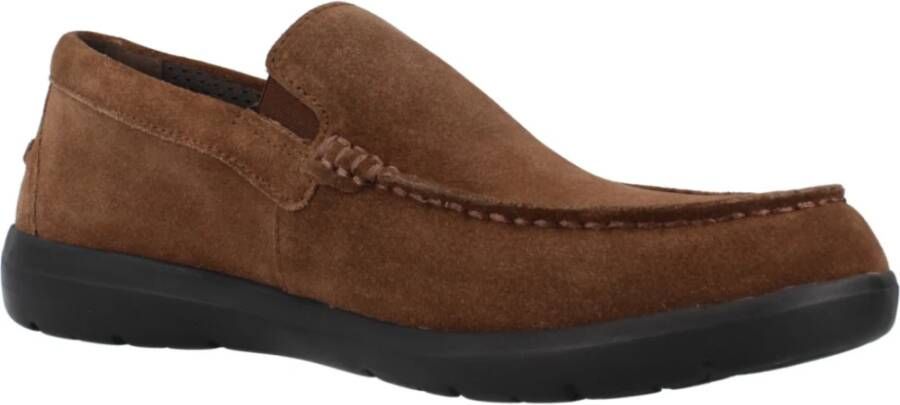 Geox Stijlvolle Loafers voor Heren Brown Heren