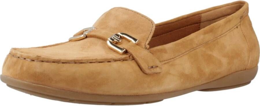 Geox Stijlvolle Loafers voor Vrouwen Brown Dames