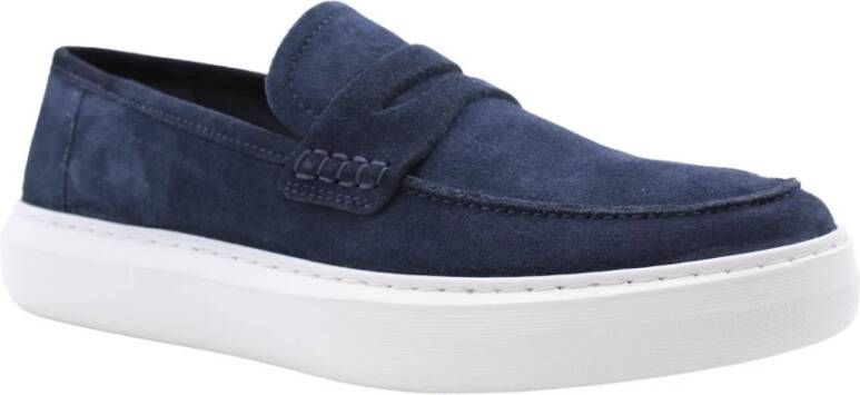 Geox Stijlvolle Mocassin Schoenen Blue Heren