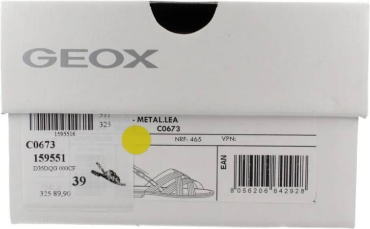 Geox Stijlvolle platte sandalen voor vrouwen