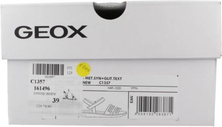 Geox Stijlvolle platte sandalen voor vrouwen