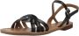 Geox Stijlvolle platte sandalen voor vrouwen Black Dames - Thumbnail 4