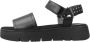 Geox Stijlvolle platte sandalen voor vrouwen Black Dames - Thumbnail 3
