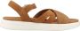 Geox Stijlvolle platte sandalen voor vrouwen Brown Dames - Thumbnail 8