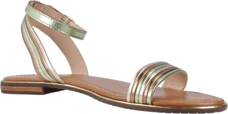 Geox Stijlvolle platte sandalen voor vrouwen Multicolor Dames