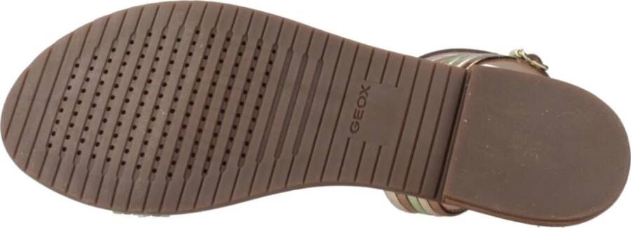 Geox Stijlvolle platte sandalen voor vrouwen Multicolor Dames