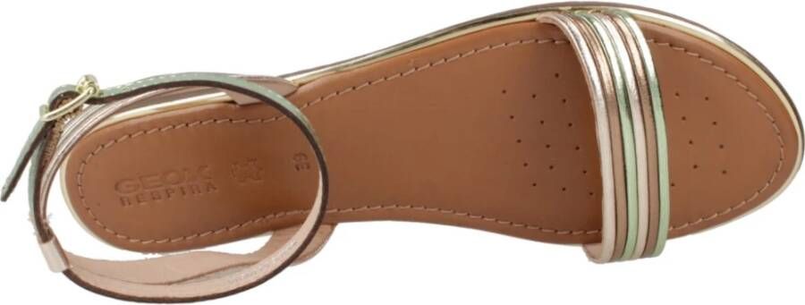 Geox Stijlvolle platte sandalen voor vrouwen Multicolor Dames