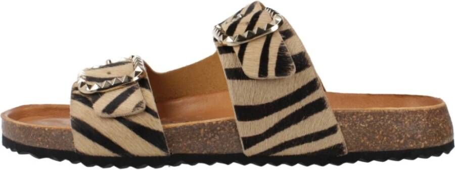 Geox Stijlvolle Sliders voor Vrouwen Beige Dames