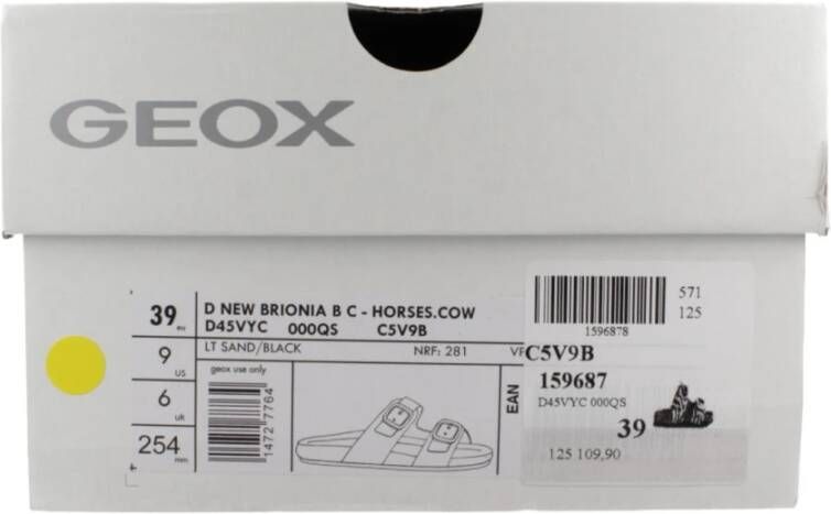 Geox Stijlvolle Sliders voor Vrouwen Beige Dames