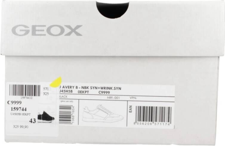 Geox Stijlvolle Sneakers voor dagelijks gebruik Black Heren