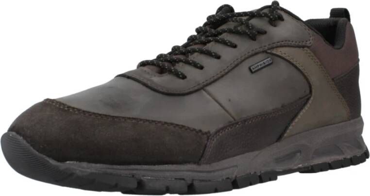 Geox Stijlvolle Sneakers voor Mannen Brown Heren