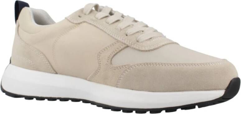 Geox Stijlvolle Sneakers voor Stadsleven Beige Heren