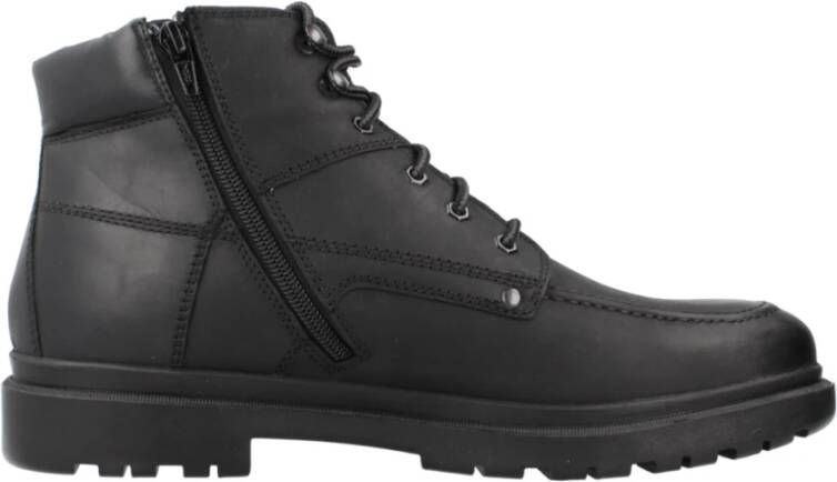 Geox Stijlvolle Veterschoenen Andalo Black Heren