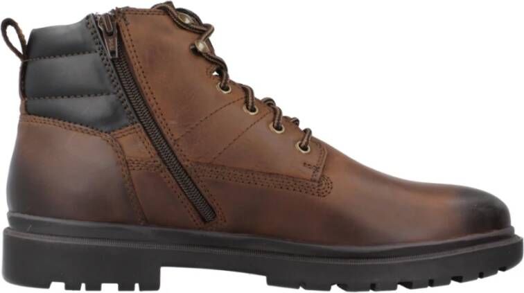 Geox Stijlvolle Veterschoenen Andalo Brown Heren
