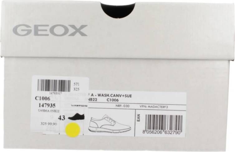 Geox Stijlvolle Veterschoenen voor Mannen Gray Heren