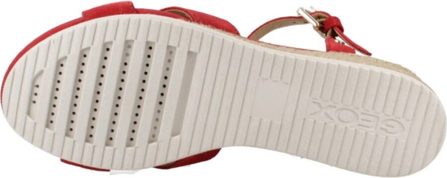 Geox Stijlvolle Wedges in Ischia Corda Red Dames