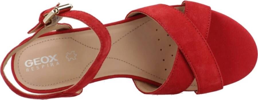 Geox Stijlvolle Wedges in Ischia Corda Red Dames