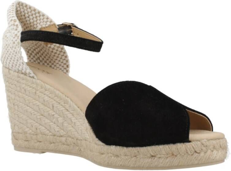 Geox Stijlvolle Wedges voor Vrouwen Black Dames