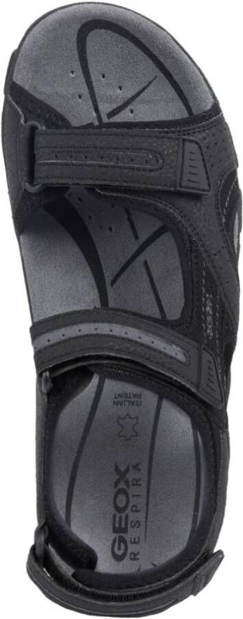 Geox Uomo Sandal Strada Stone Zwart Heren