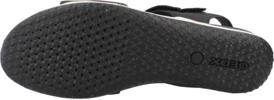 Geox Vega Platte Sandalen Black Dames
