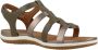 Geox Vega Platte Sandalen Green Dames - Thumbnail 7