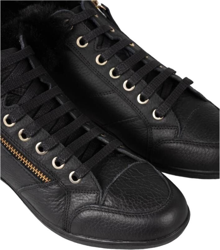 Geox Veterschoenen met rits Zwart Dames