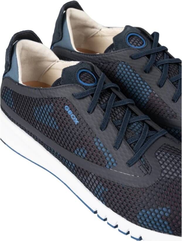 Geox Vetersneakers met ademend membraan Blauw Heren