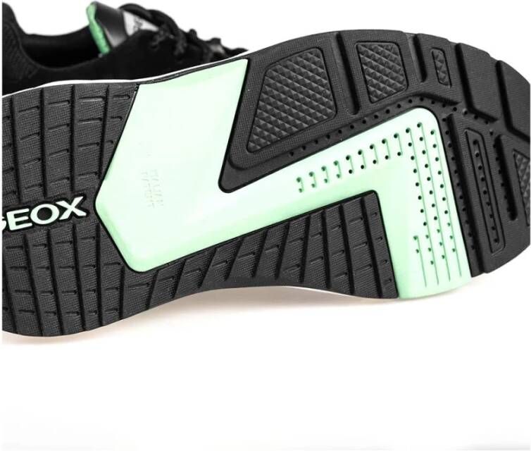 Geox Vetersneakers met ronde neus Zwart Heren