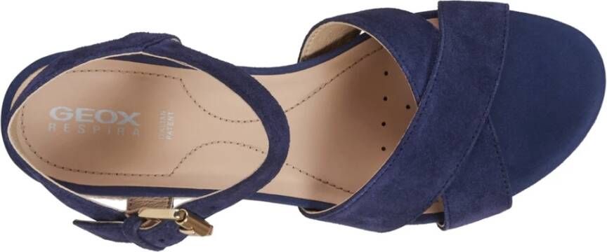 Geox Ward Platform Women Schoenen Blue Dames