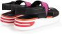 Geox black orange casual open sandals Black Dames - Thumbnail 6