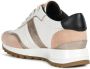 Geox Witte abrikoos sneakers voor vrouwen Wit Dames - Thumbnail 3