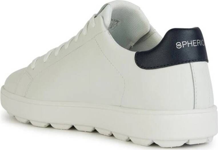 Geox Witte Marine Sneakers voor Mannen White Heren
