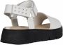 Geox Witte platte sandalen voor vrouwen White Dames - Thumbnail 4