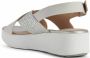 Geox Witte platte sandalen voor vrouwen White Dames - Thumbnail 4