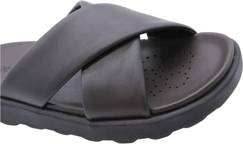 Geox Zomer Sliders voor Mannen Black Heren