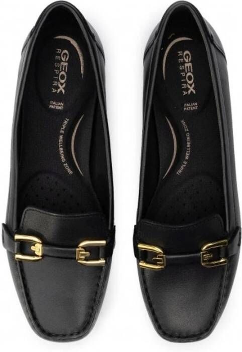 Geox Zwarte Loafers voor Vrouwen Black Dames