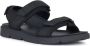 Geox Zwarte platte sandalen voor mannen Black Heren - Thumbnail 3