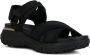 Geox Zwarte platte sandalen voor vrouwen Black Dames - Thumbnail 5