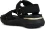 Geox Zwarte platte sandalen voor vrouwen Black Dames - Thumbnail 6