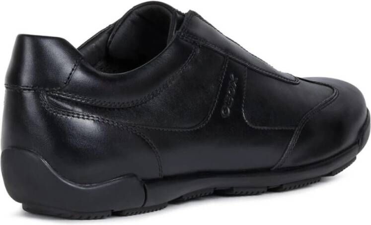 Geox Zwarte Veterschoenen voor Mannen Black Heren