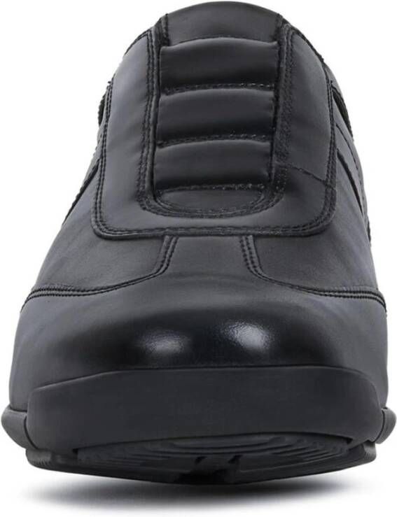Geox Zwarte Veterschoenen voor Mannen Black Heren
