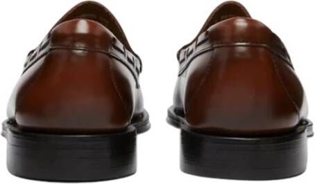 G.h. Bass & Co. Handgemaakte Bruin Leren Loafers