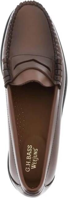 G.h. Bass & Co. Handgemaakte Leren Penny Loafers Brown Heren