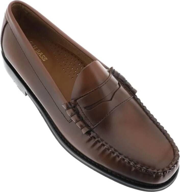 G.h. Bass & Co. Handgemaakte Leren Penny Loafers Brown Heren