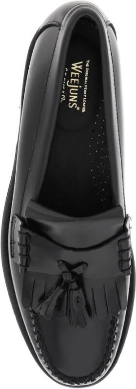 G.h. Bass & Co. Kiltie Loafers van geborsteld leer met kwastjes Black Heren